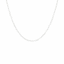 CAMILLE BRINCH ESSENTIA HJERTE HALSKÆDE I SØLV 45 CM - EHN-45