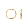 CAMILLE BRINCH LARGE SHINY SPARKLY HOOPS ØRERINGE I FORGYLDT SØLV - LSSPH-FG