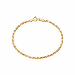 CAMILLE BRINCH LARGE TWISTED ARMBÅND I FORGYLDT SØLV 18 CM - LTSPB-FG-18