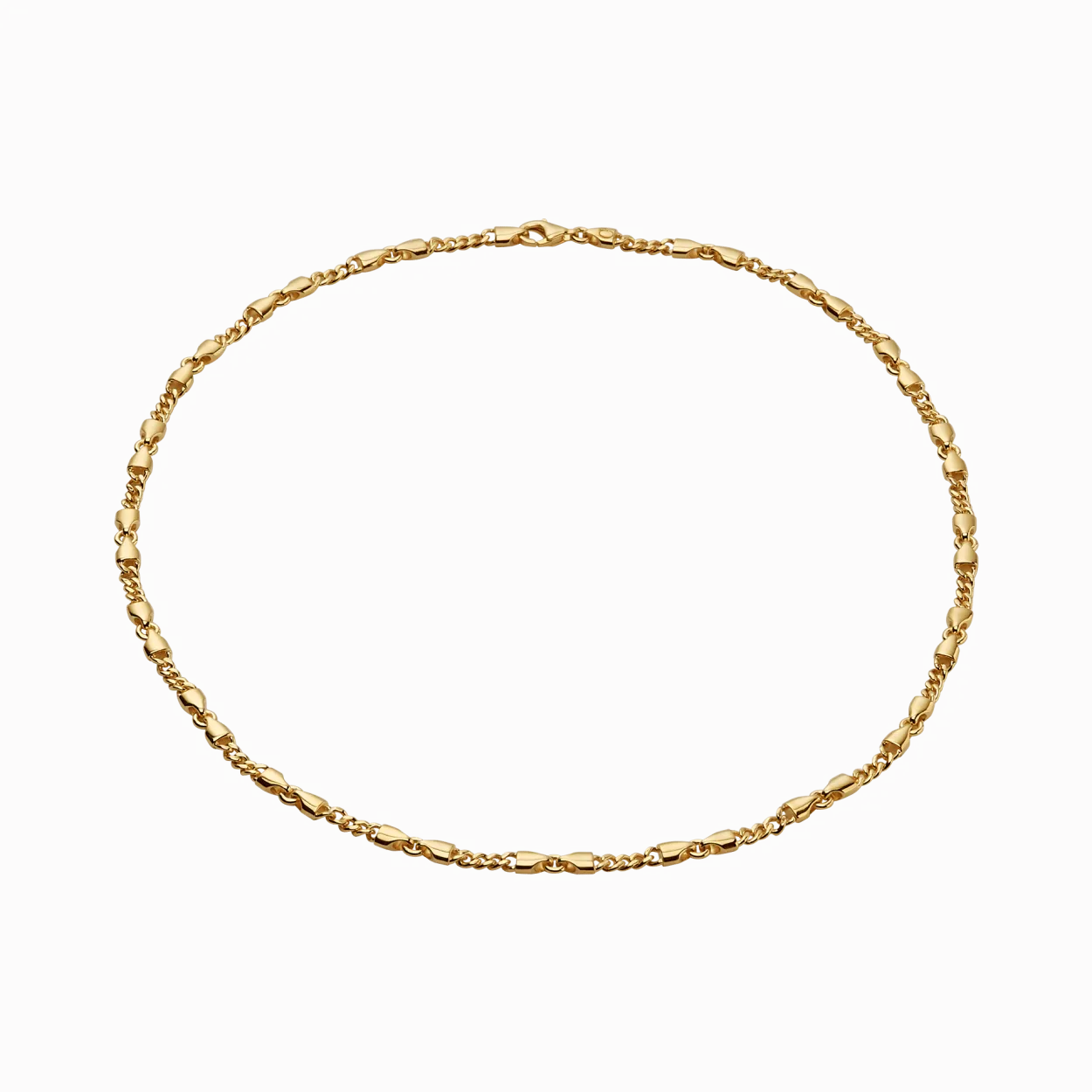 CAMILLE BRINCH LILLE CB CHOKER HALSKÆDE FORGYLDT SØLV 45 CM - LCBC-FG-45