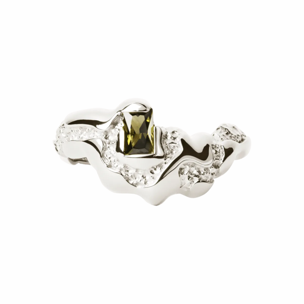 CAMILLE BRINCH MEDIUM CONTRAST SØLV RING - MCOR