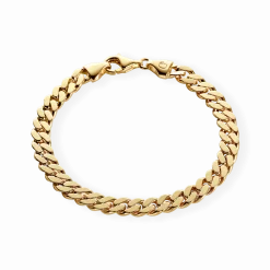 CAMILLE BRINCH MEDIUM PANZER ARMBÅND I FORGYLDT SØLV PÅ 17 CM - MPA-FG-17