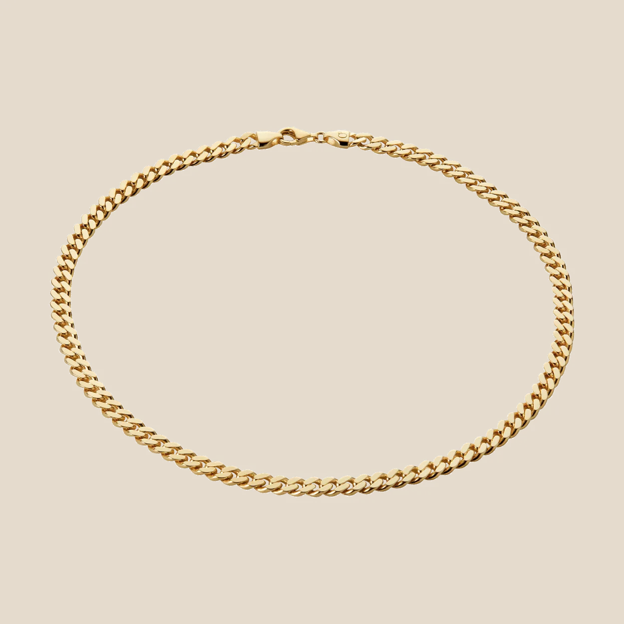 CAMILLE BRINCH PANZER CHOKER MEDIUM HALSKÆDE FORGYLDT SØLV 42 CM - MPC-FG-42