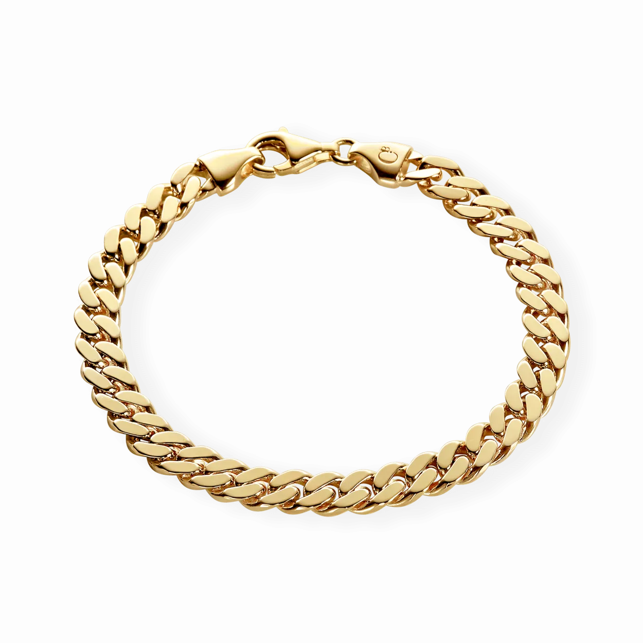 CAMILLE BRINCH PANZER MEDIUM ARMBÅND FORGYLDT SØLV 18 CM - MPA-FG-18