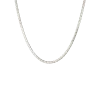 CAMILLE BRINCH SHINY SPARKLY HALSKÆDE I SØLV 45 CM - SSPN-45