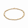 CAMILLE BRINCH SMALL CB BRACELET SØLV FORGYLDT ARMBÅND 18 CM - LCBA-FG-18