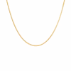 CAMILLE BRINCH SMALL ESSENTIA SNAKE HALSKÆDE FORGYLDT SØLV - SESN-FG-45