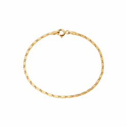 CAMILLE BRINCH SMALL ESSENTIA ARMBÅND FORGYLDT SØLV 19 CM - SEB-FG-19