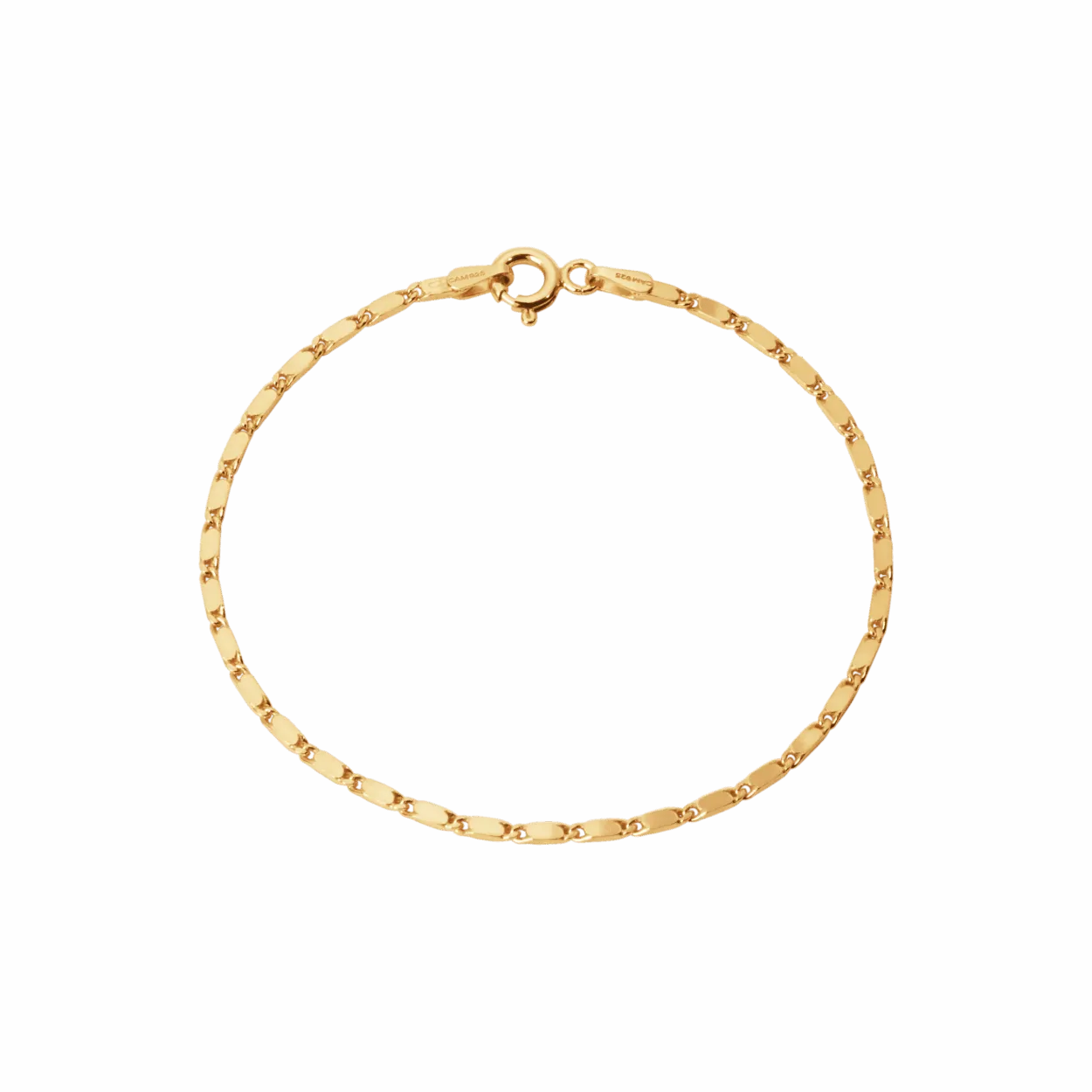 CAMILLE BRINCH SMALL ESSENTIA ARMBÅND FORGYLDT SØLV 19 CM - SEB-FG-19