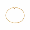 CAMILLE BRINCH SMALL ESSENTIA ARMBÅND I FORGYLDT SØLV PÅ 18 CM - SEB-FG-18