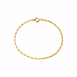 CAMILLE BRINCH SMALL ESSENTIA ARMBÅND I FORGYLDT SØLV PÅ 18 CM - SEB-FG-18