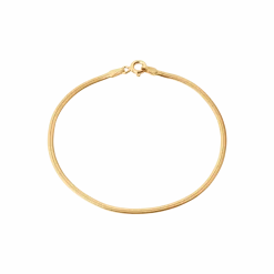 CAMILLE BRINCH SMALL ESSENTIA SNAKE ARMBÅND FORGYLDT SØLV - SESB-FG-18