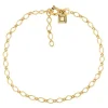 CARRÉ CHAIN GANG ARMBÅND SØLV FORGYLDT - FB 4329 16+1,5+1,5