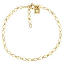 CARRÉ CHAIN GANG ARMBÅND SØLV FORGYLDT - FB 4329 16+1,5+1,5