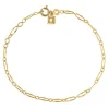 CARRÉ CHAIN GANG ARMBÅND SØLV FORGYLDT - FB 4328 16+1,5+1,5