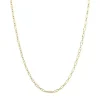 CARRE CHAIN GANG SØLV FORGYLDT HALSKÆDE - FC 4328 38+2