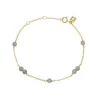 CARRE GEM CANDY SØLV FORGYLDT ARMBÅND - FB 4339 LB 16+1,5+1,5