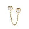 CARRE` SØLV FORGYLDT ØRERING MED MERLE - FS 4281 BIBI 1 PC