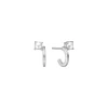 CARRE UNICORN SØLV ØRERINGE MED PERLE - SH 4417