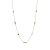CARRÉ GEM CANDY HALSKÆDE SØLV FORGYLDT MED SPINEL - FC 4339 RS 38+2,5+2,5