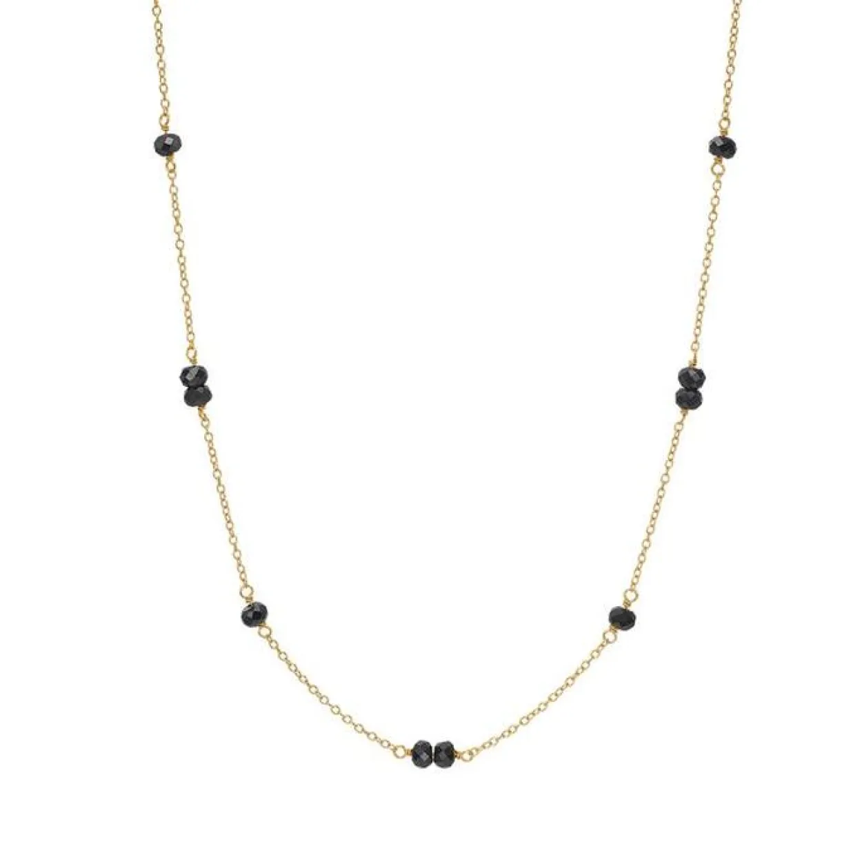 CARRÉ GEM CANDY HALSKÆDE SØLV FORGYLDT - FC 4335 BSP 35+2,5+2,5