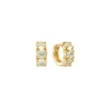 CARRÉ GEM CANDY ØRERINGE SØLV FORGYLDT CREOL MED LEMON QUARTZ - FH 4373 LQ