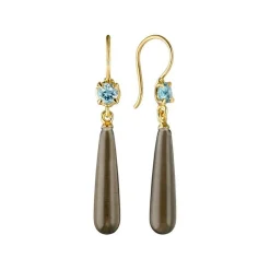 CARRÉ GEM CANDY ØRRINGE SØLV FORGYLDT - FH 4261 BT-ST