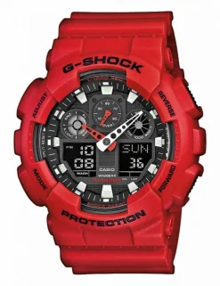 CASIO G-SHOCK RØD - GA-100B-4AER