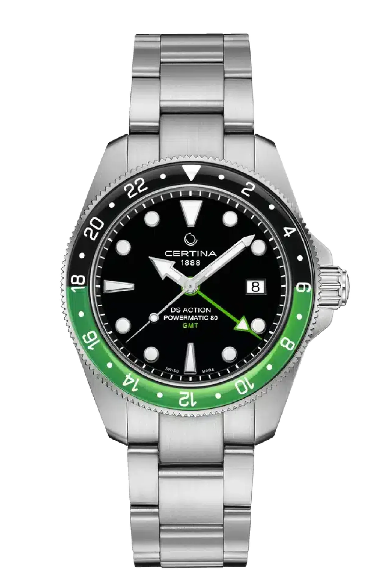 CERTINA DS ACTION GRØN OG SORT KRANS - C0329291105100
