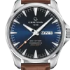 CERTINA DS ACTION POWERMATIC 80 BLÅ SKIVE BRUN LÆDERREM - C0324301604100