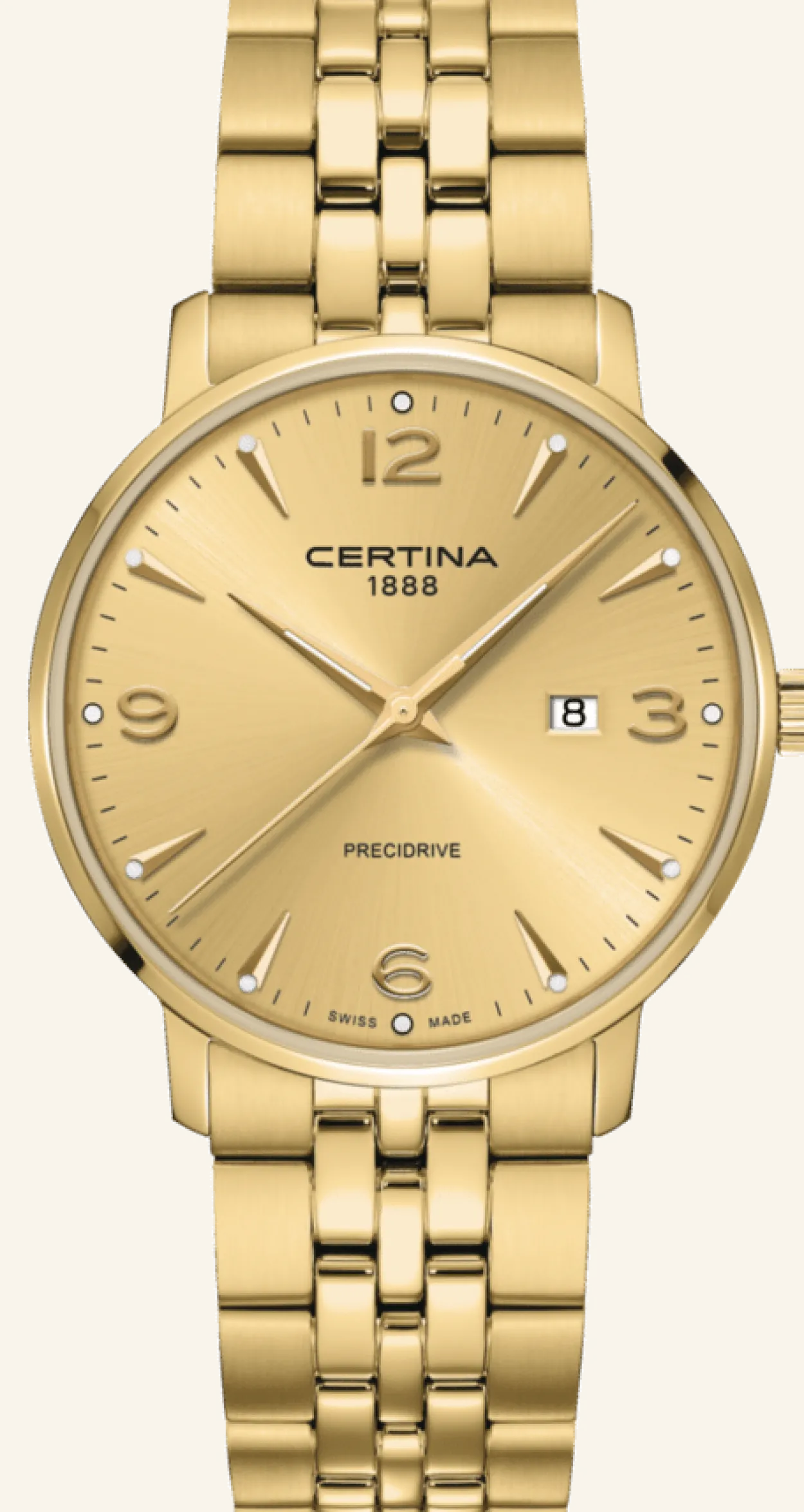 CERTINA DS CAIMANO GULDFARVET - C0354103336700