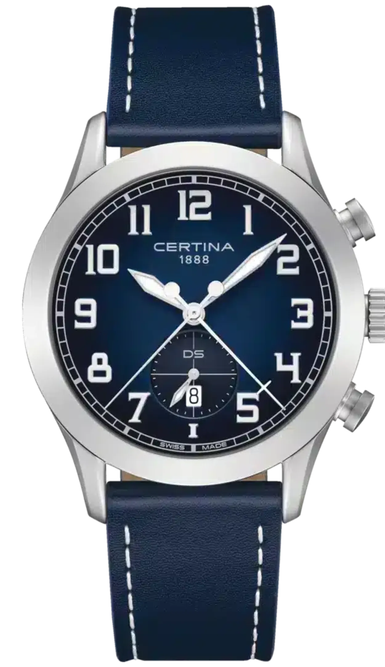 CERTINA DS PILOT BLÅ QUARTS STÅL - C0246171604200