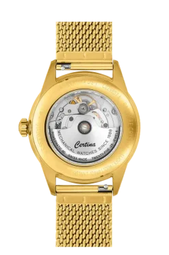 CERTINA POWERMATIC 80 UR HERRE GULDFARVET MED MESHLÆNKE - C0298073336100