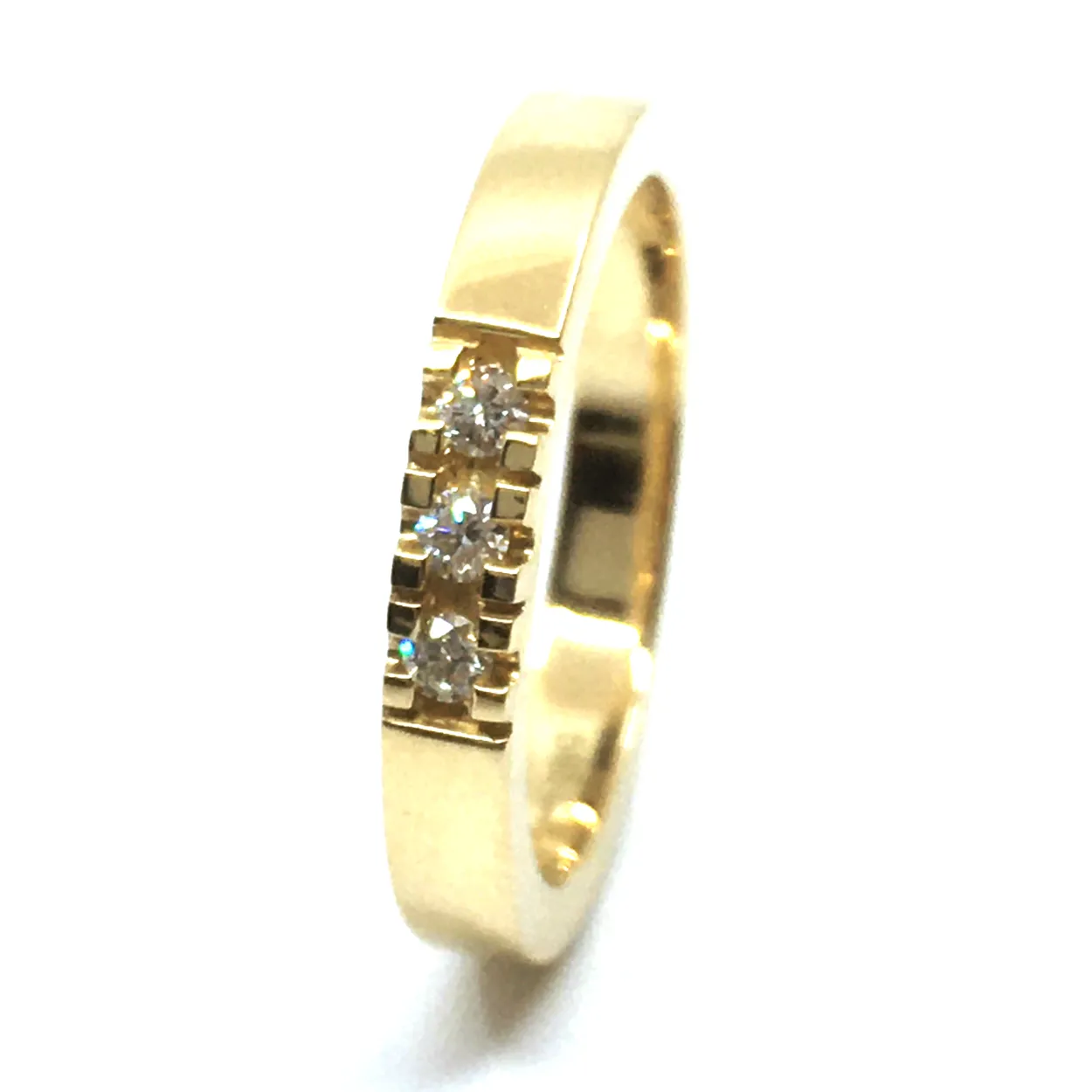 CHRISTOFFERSEN JEWELLERY ALLIANCE RING 14 KARAT GULD MED 3 BRILLANTER - 5000915