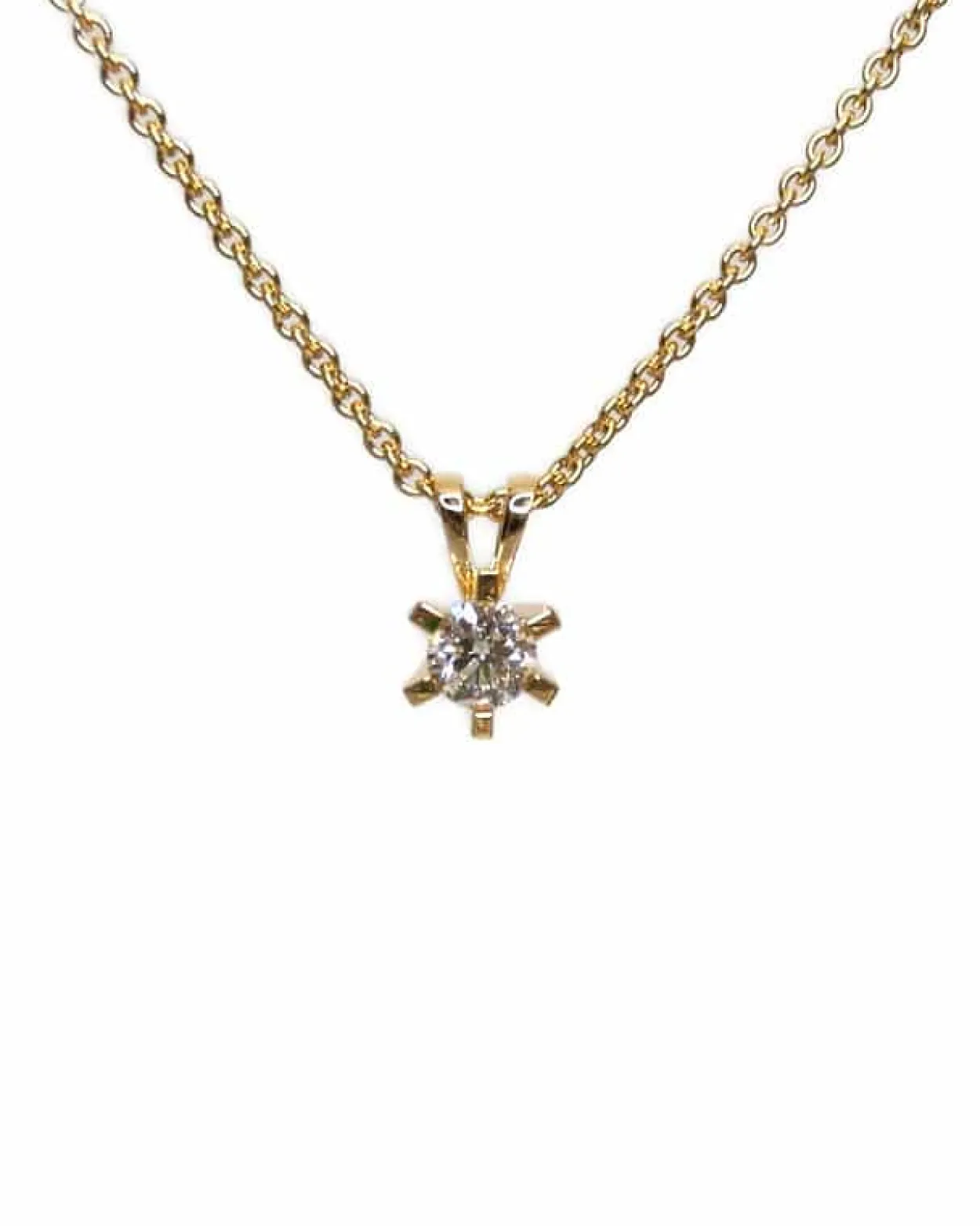 CHRISTOFFERSEN JEWELLERY CARLA VEDHÆNG 14 KARAT GULD MED BRILLANT 0,38 CARAT – 4000171