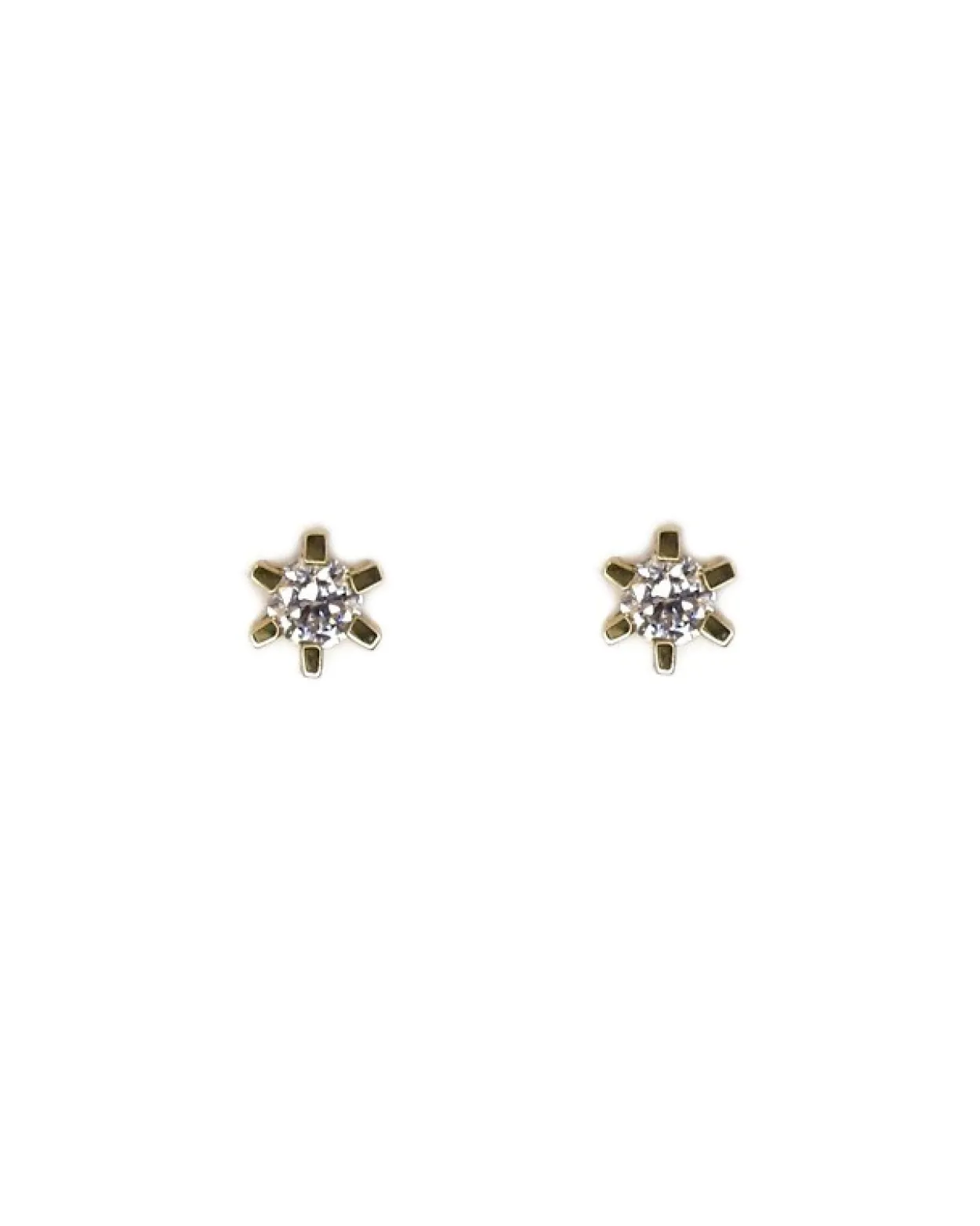 CHRISTOFFERSEN JEWELLERY CARLA ØRESTIKKER 14 KARAT GULD MED 2 X 0,15 CARAT BRILLANT – 3000145