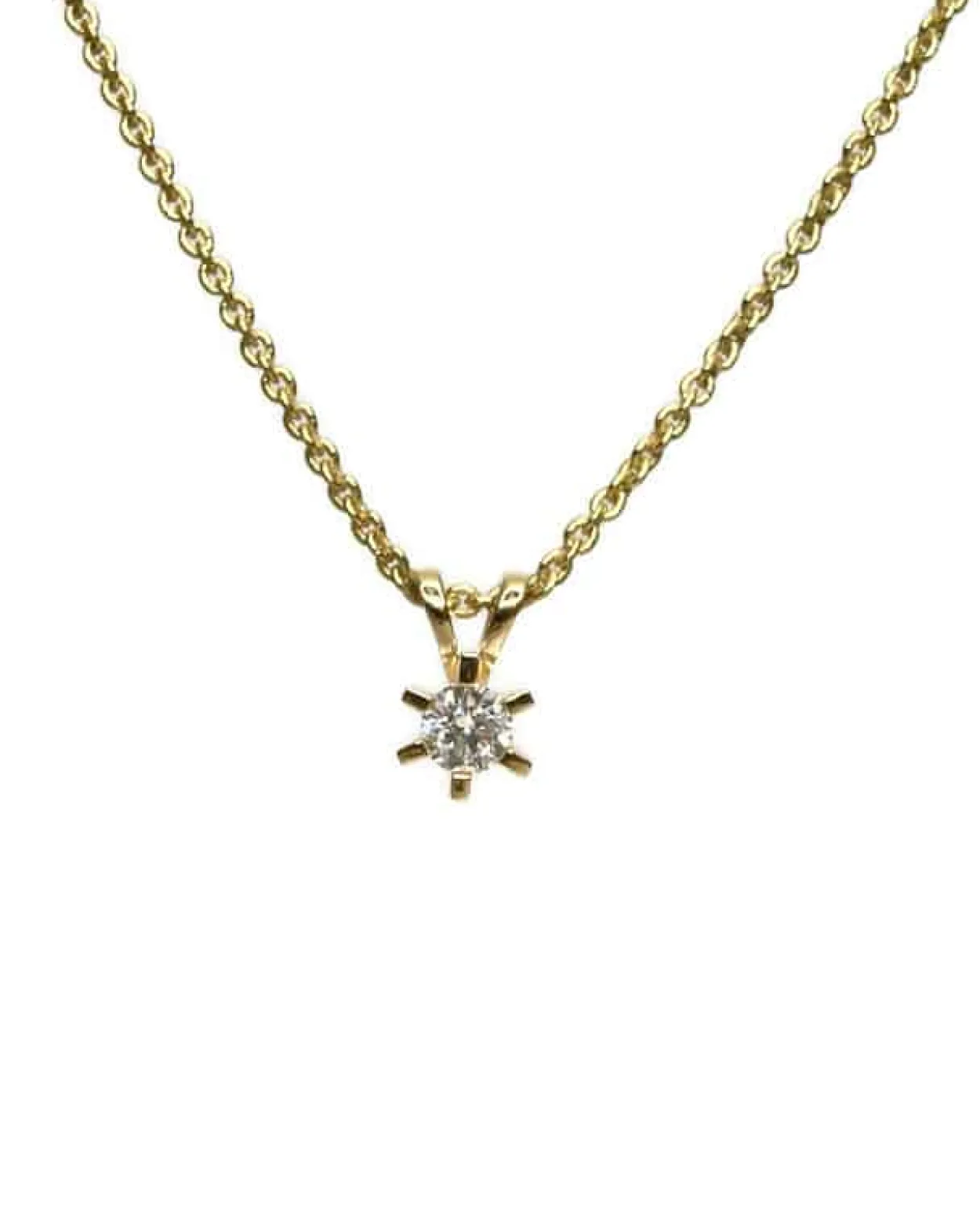 CHRISTOFFERSEN JEWELLERY CARLA VEDHÆNG 14 KARAT GULD MED BRILLANT 0,25 CARAT - 4000161