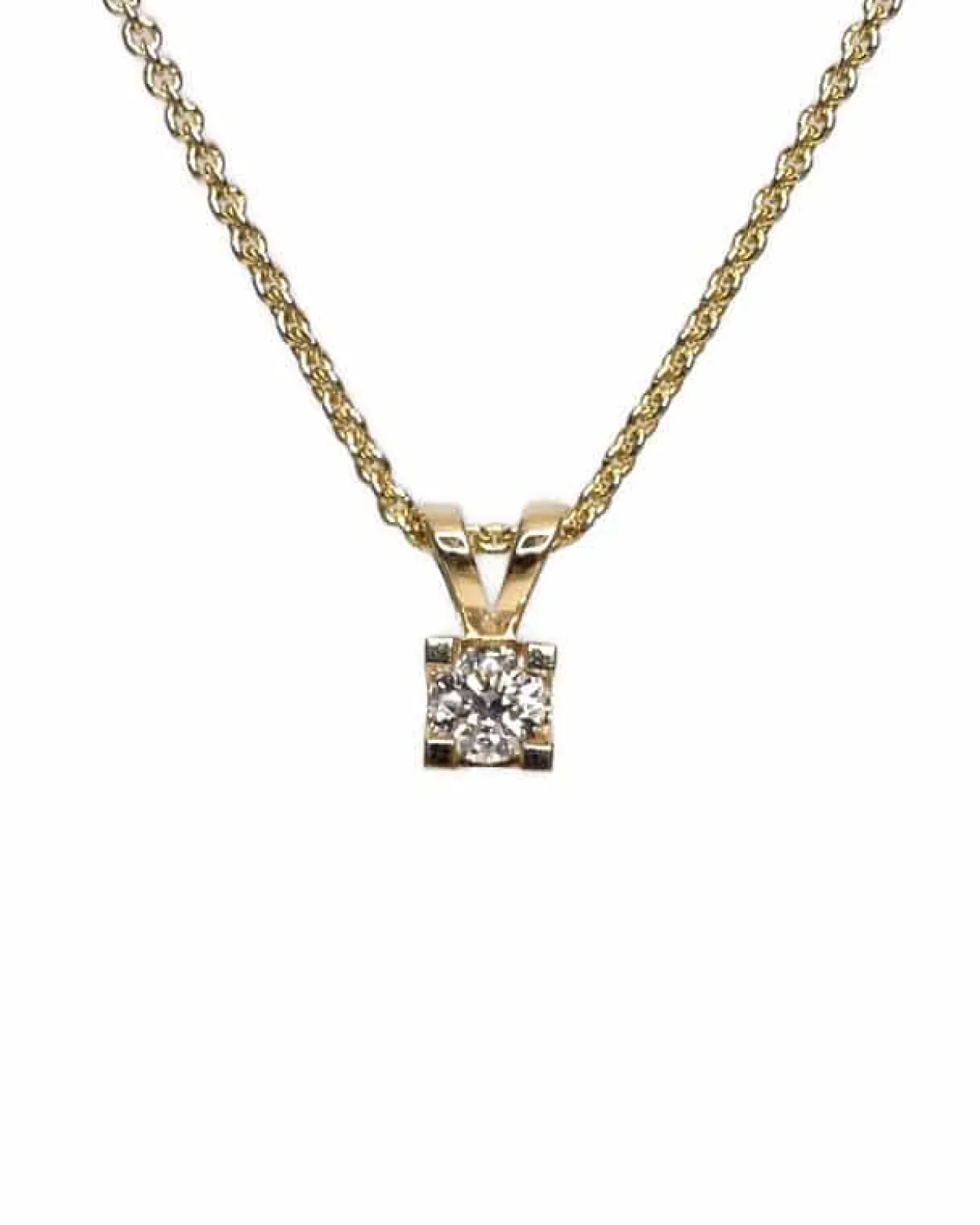 CHRISTOFFERSEN JEWELLERY EVA VEDHÆNG 14 KARAT GULD MED BRILLANT 0,38 CARAT – 4000516