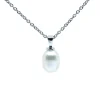 CHRISTOFFERSEN JEWELLERY HALSKÆDE SØLV MED PERLE - 4011237