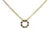 CHRISTOFFERSEN JEWELLERY HALSKÆDE 14 KARAT GULD CIRKEL MED 0,06 CARAT BRILLANTER – 2000121