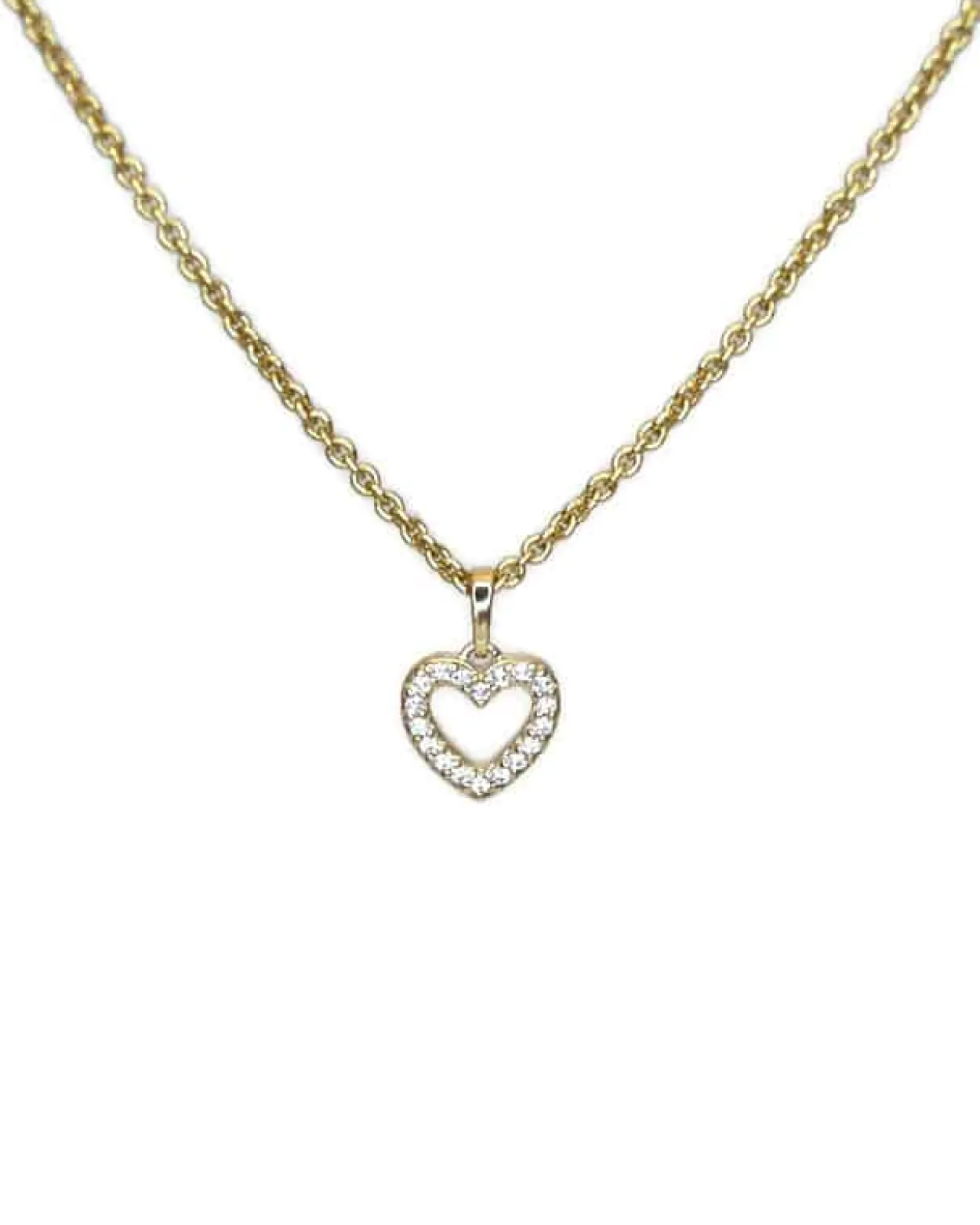 CHRISTOFFERSEN JEWELLERY HJERTE VEDHÆNG 8 KARAT GULD MED ZIRKONIA - 4571281-3