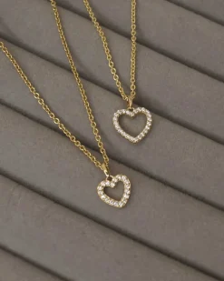 CHRISTOFFERSEN JEWELLERY HJERTE VEDHÆNG 8 KARAT GULD MED ZIRKONIA - 4571281-3