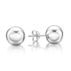 CHRISTOFFERSEN JEWELLERY ØRERINGE KUGLE MASSIV BREDDE 5 MM - 3010255