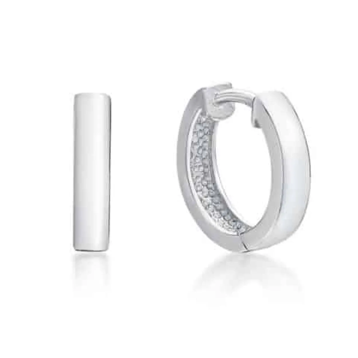 CHRISTOFFERSEN JEWELLERY ØRERINGE CREOL SØLV 3,5X14,5 MM - 3010057