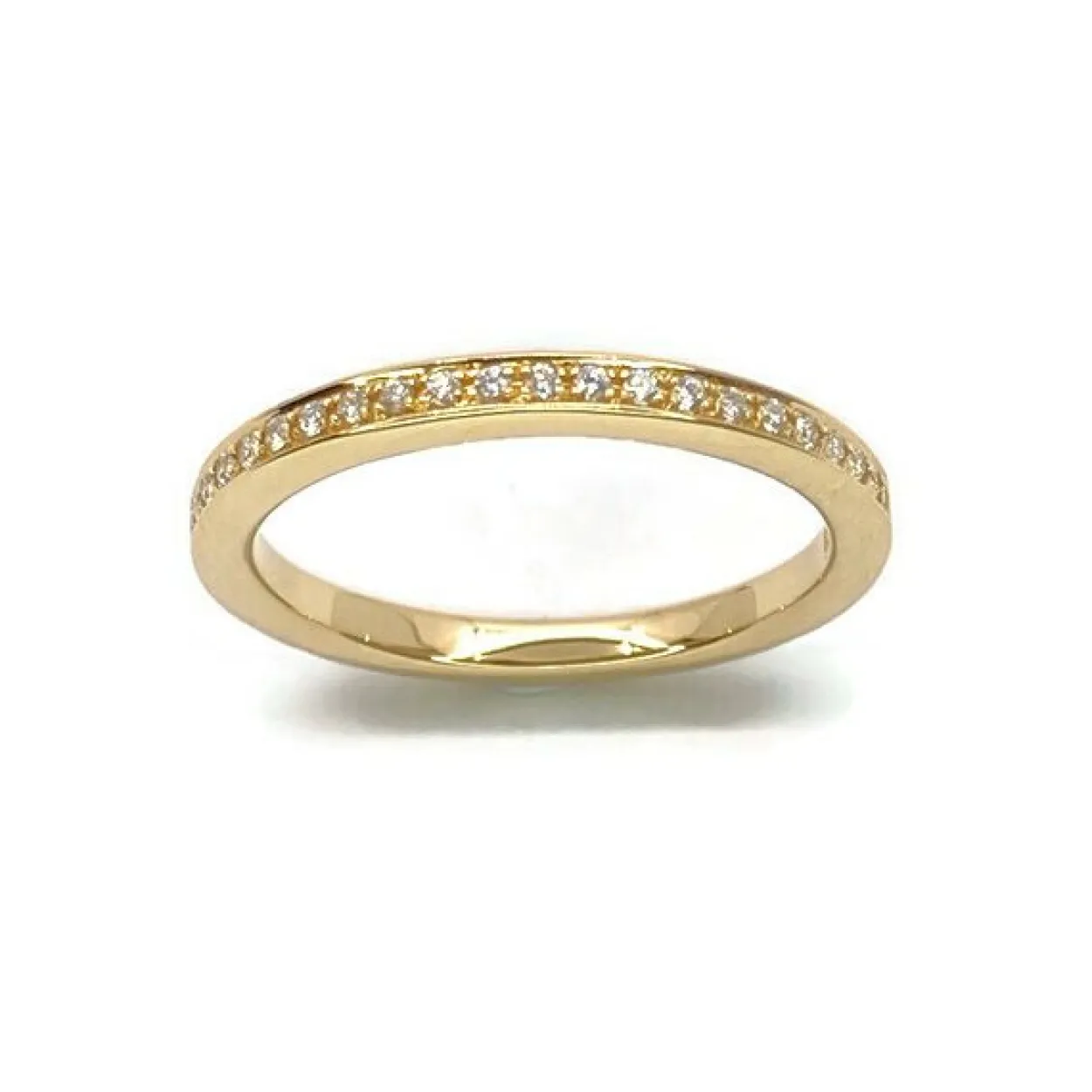CHRISTOFFERSEN JEWELLERY RING 14 KARAT GULD MED BRILLANTER - 5000408
