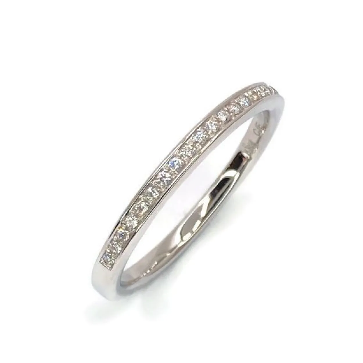 CHRISTOFFERSEN JEWELLERY RING 14 KARAT HVIDGULD MED BRILLANTER - 5000408-5
