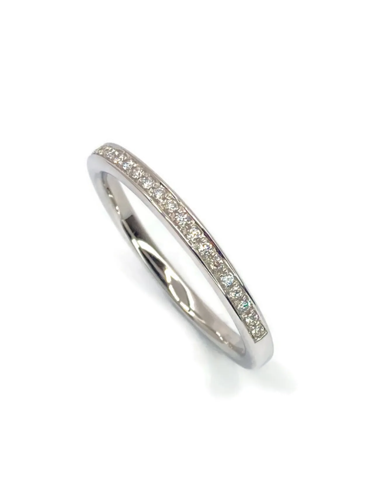 CHRISTOFFERSEN JEWELLERY RING 14 KARAT HVIDGULD MED BRILLANTER - 5000408-5