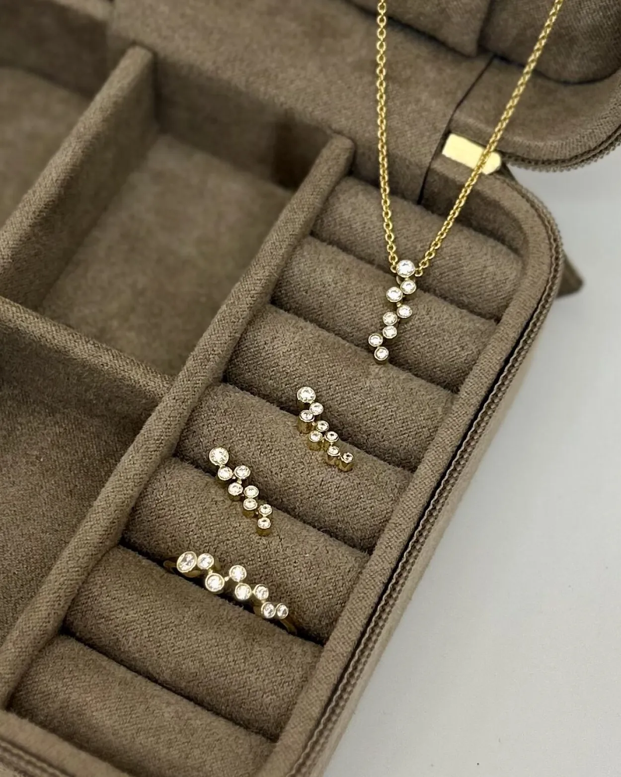 CHRISTOFFERSEN JEWELLERY RING 8 KARAT GULD MED ZIRKONIA – 5071256-3