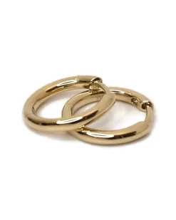 CHRISTOFFERSEN JEWELLERY RUND KNÆK CREOL 8 KARAT GULD - 3700046-3