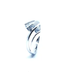 CHRISTOFFERSEN JEWELLERY SØLV RING MED TRE STEN - 5070509